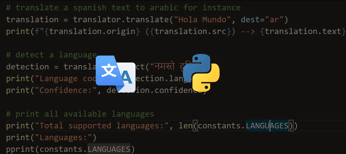 How to Translate Languages in Python