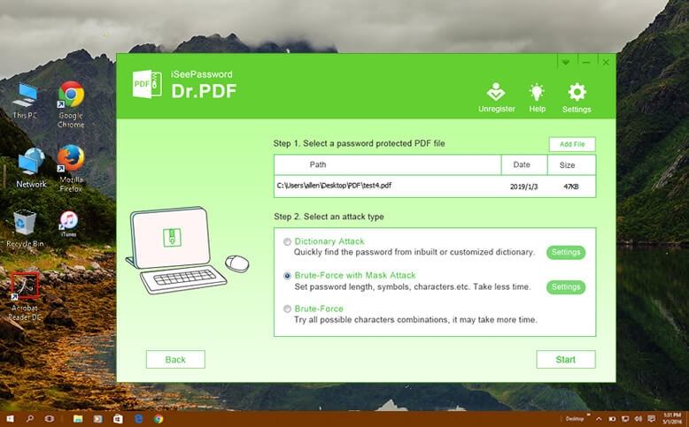 Importing PDF file