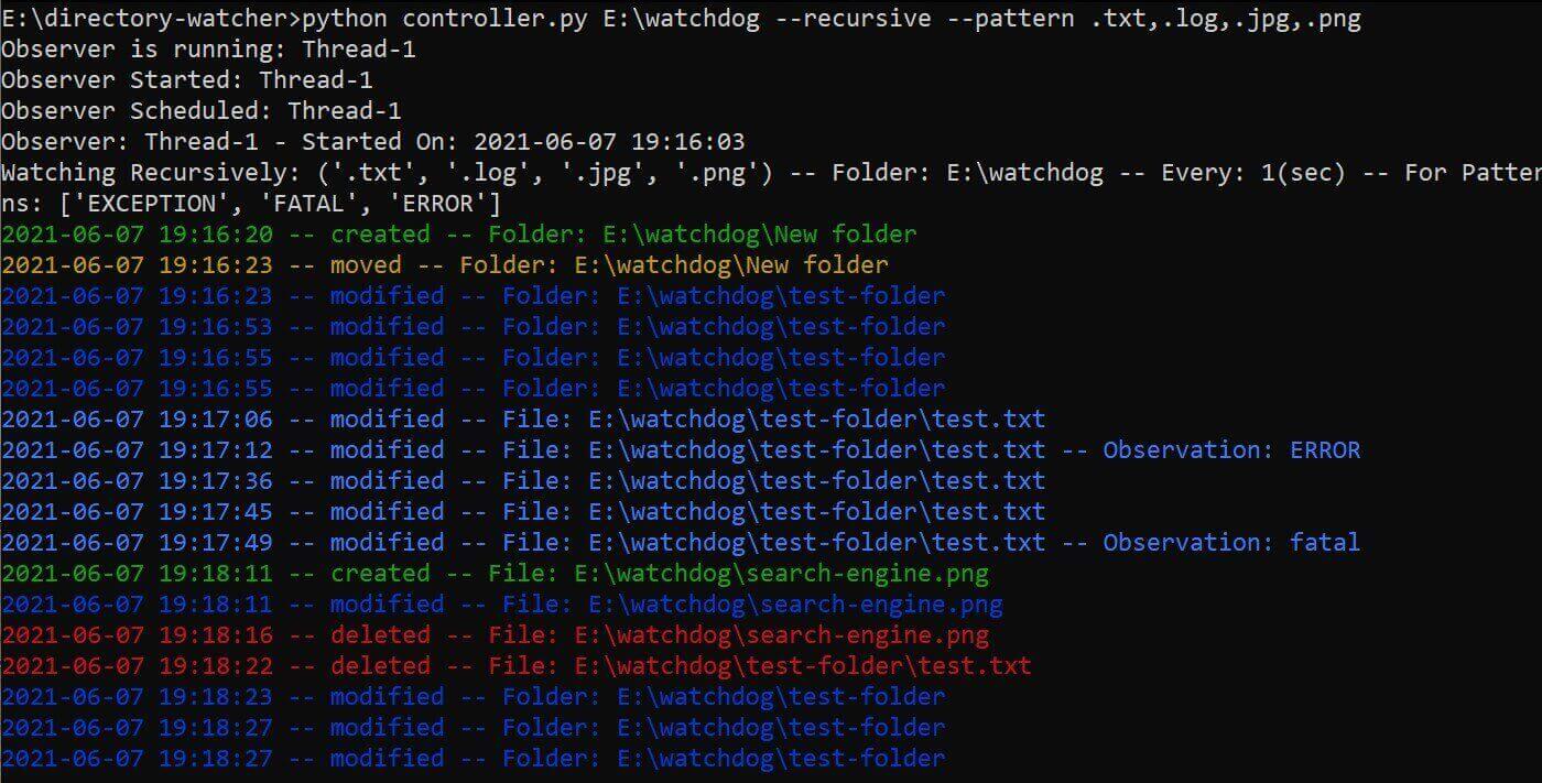 Running Watchdog Script with Python