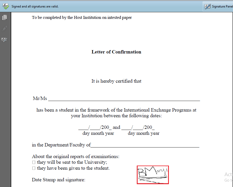 Valid Certificate