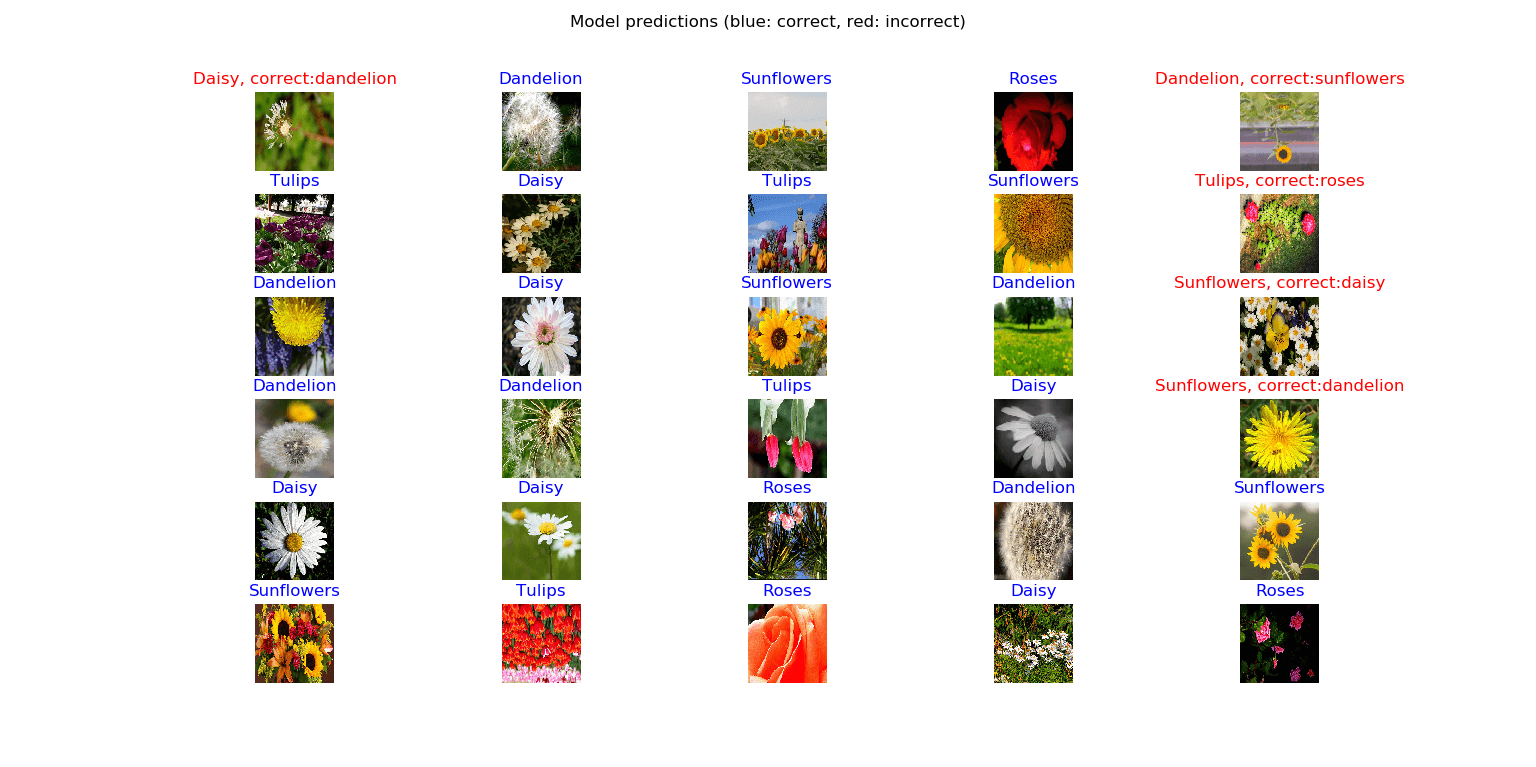 A batch of Predicted Flowers