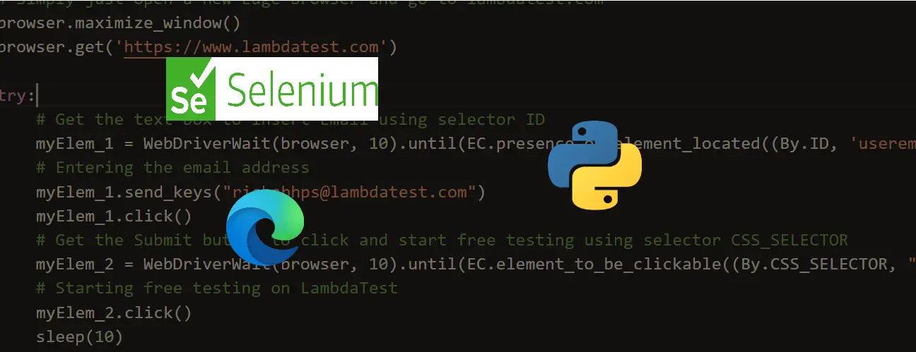 Automated Browser Testing with Edge and Selenium in Python