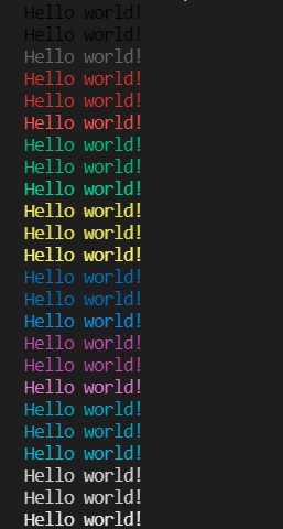 Same text with different colors in Python