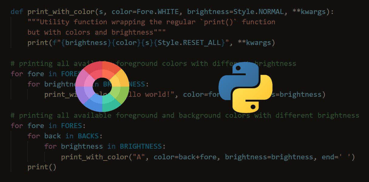 Change Text Color In Python Print