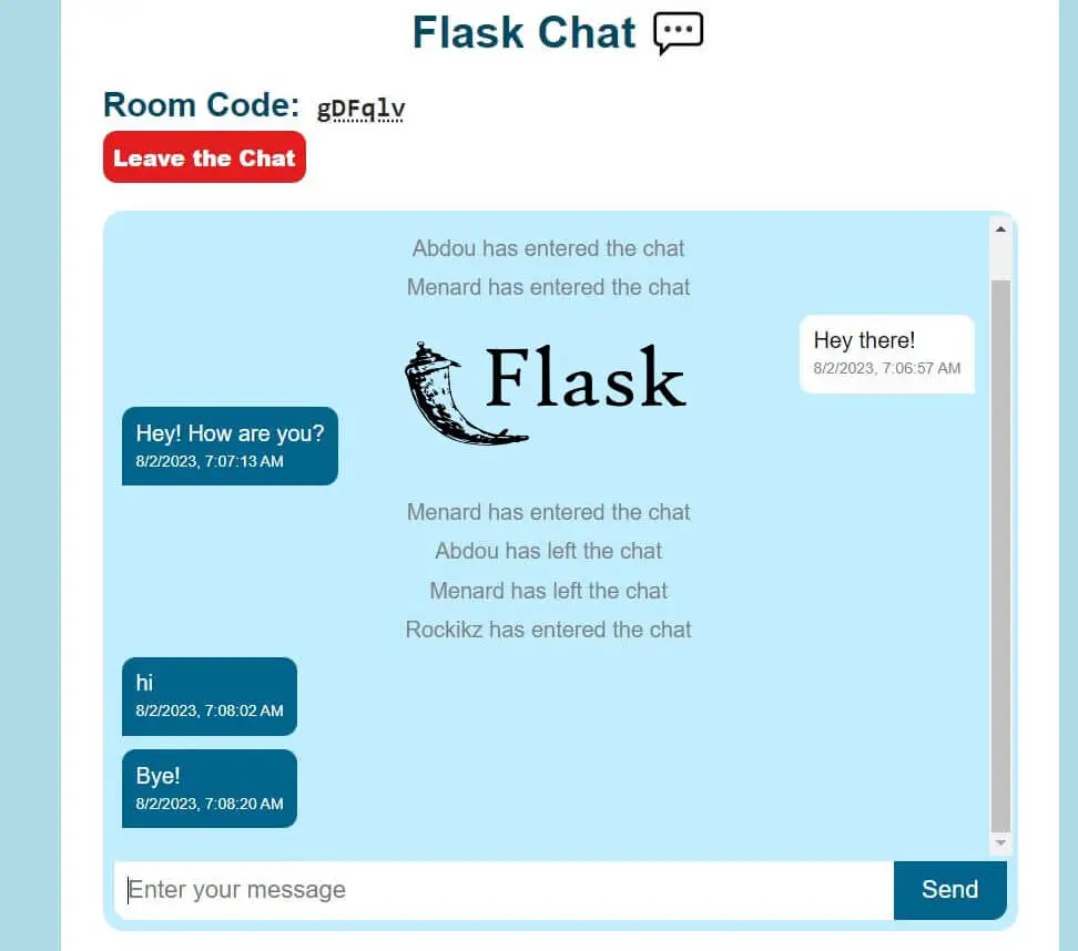 How to Build a Chat App using Flask in Python