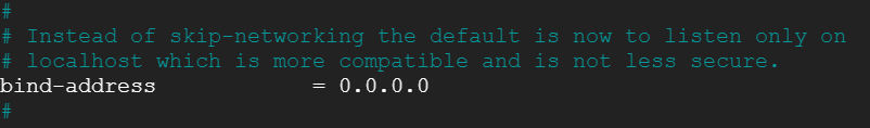 Allowing remote connections on MySQL Server