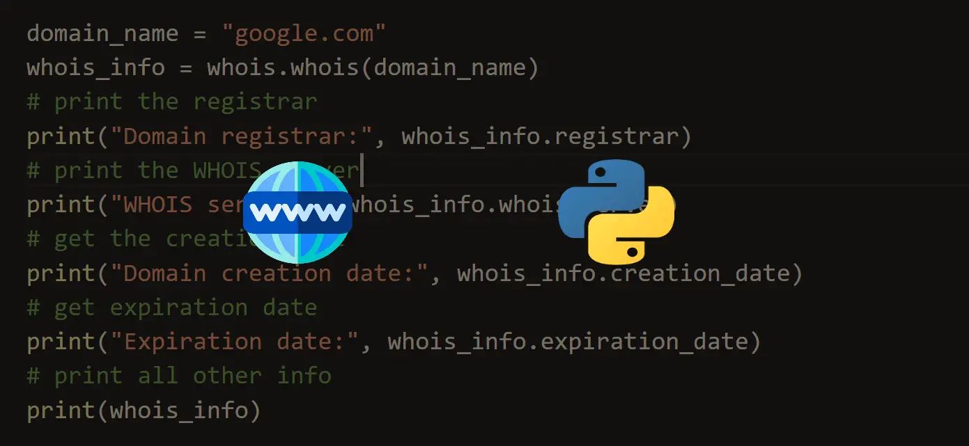 How to Get Domain Name Information in Python