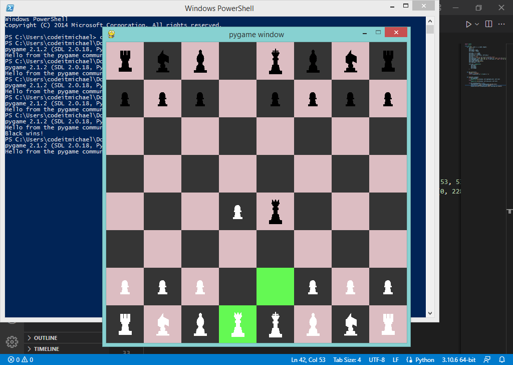 Why pieces are moving in opposite direction in python-chess