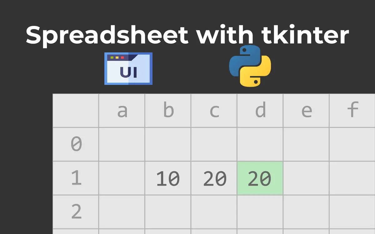 How to Build a Spreadsheet App with Tkinter in Python