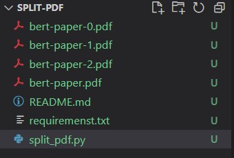 Splitted PDF documents