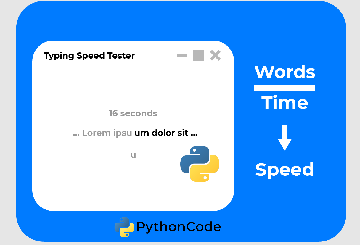 How to Make a Typing Speed Tester with Tkinter in Python