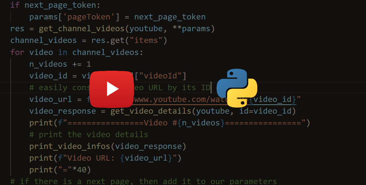 How To Extract Youtube Data In Python Python Code