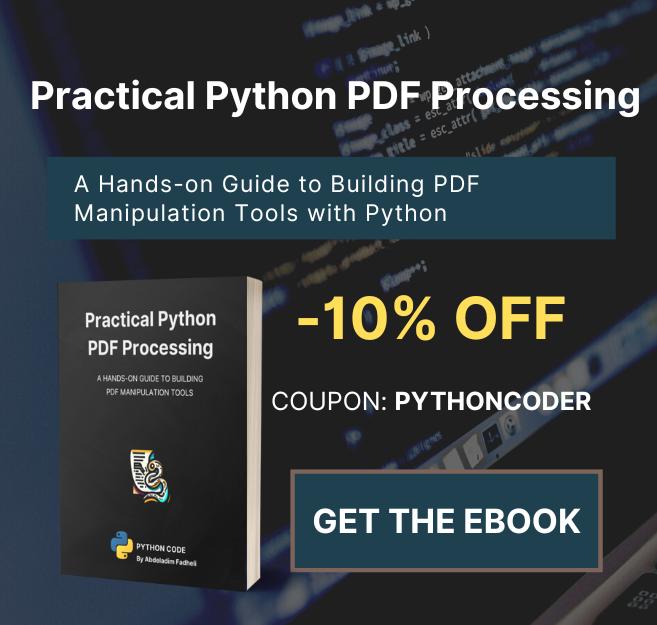 Practical Python PDF Processing EBook - About - Middle