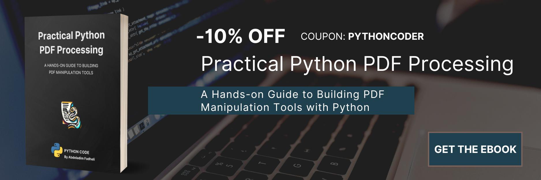 Practical Python PDF Processing EBook