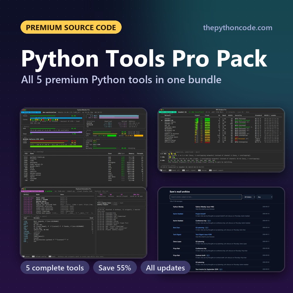 Python Tools Pro Pack